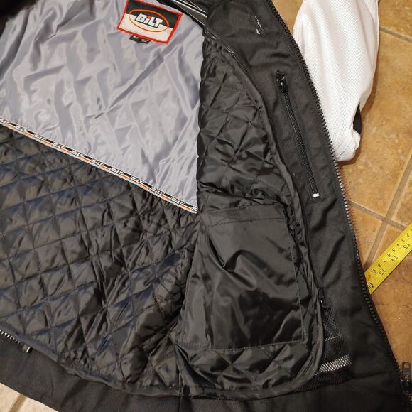 BILT Women's Jacket Padded White Mesh Motorcycle Removable Armor/Liner NWT L Lg - Picture 9 of 11